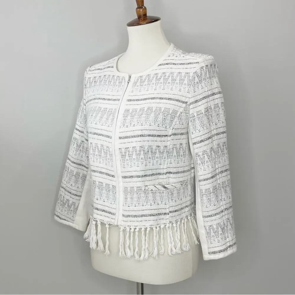 McGinn 'Skye' Tweed Jacket Women's Size 6 - Picture 6 of 11